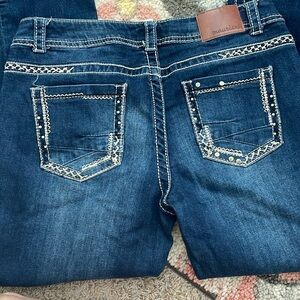 2 New dark denim blue jeans Maurice’s